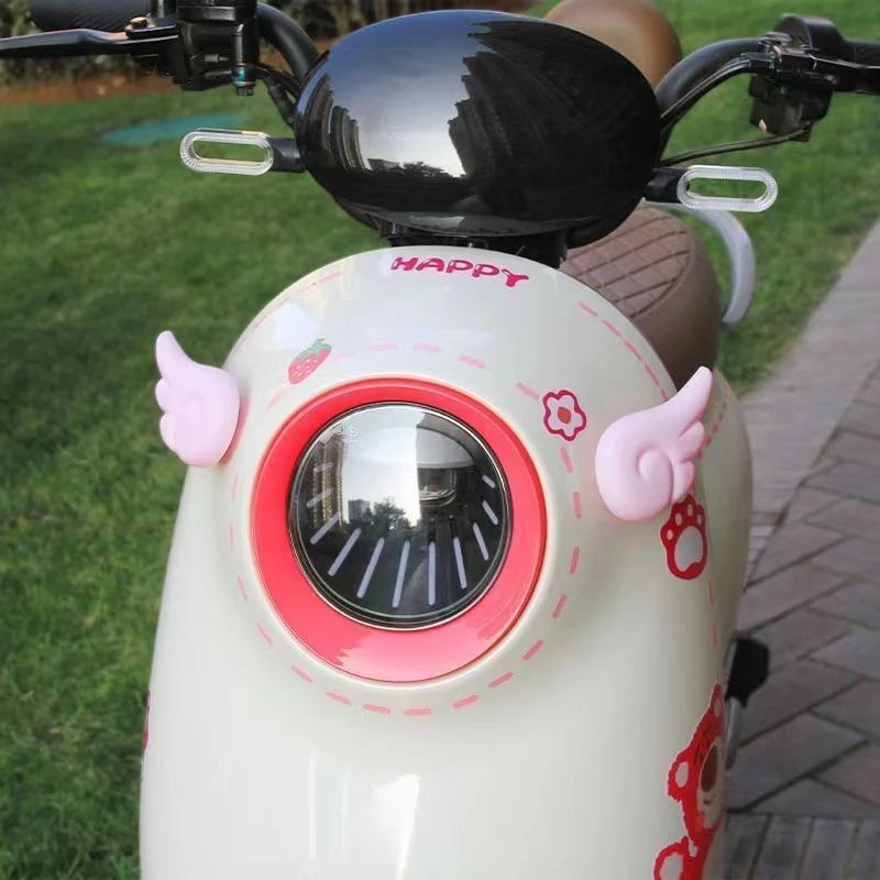 Motorcycle Helmets - 1 Pasang Stiker Aksesori Dekorasi Motor