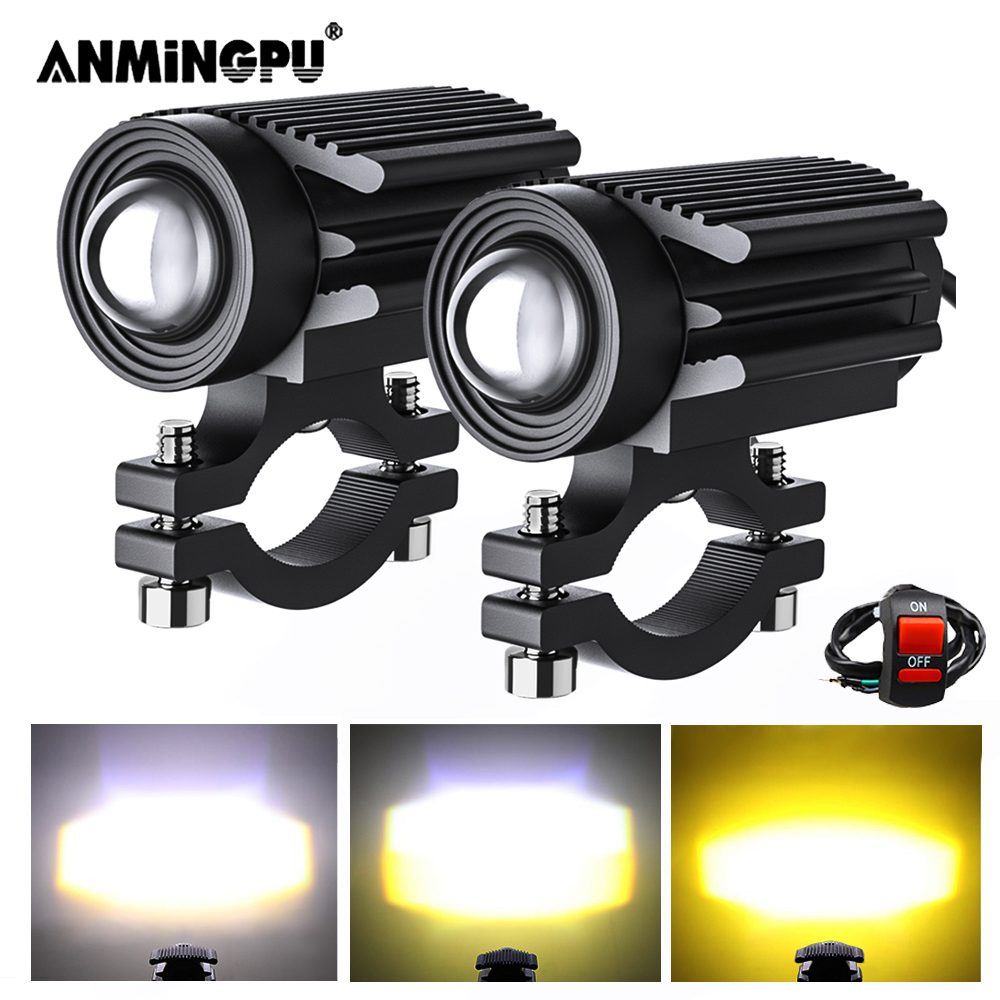 Universal Motorcycle Led Headlight Projector - Lampu LED Aksesori motor, lampu sorot
