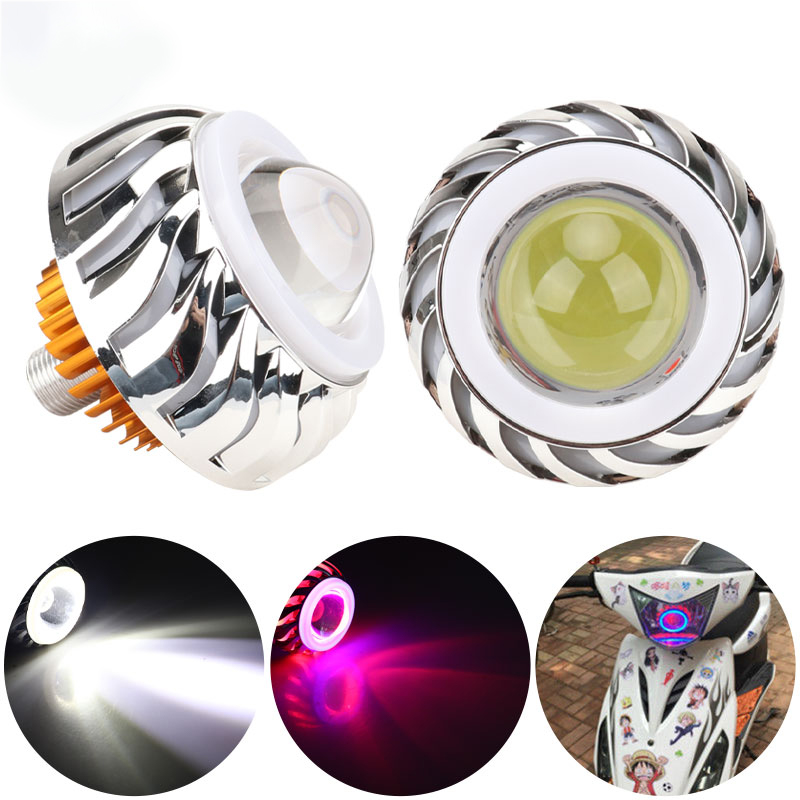 Universal Motorcycle Led Headlight Projector - 1 buah Lampu Depan Motor LED