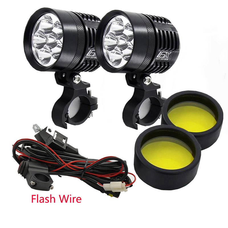 Universal Motorcycle Led Headlight Projector - 2 Buah Lampu Depan Universal L6X