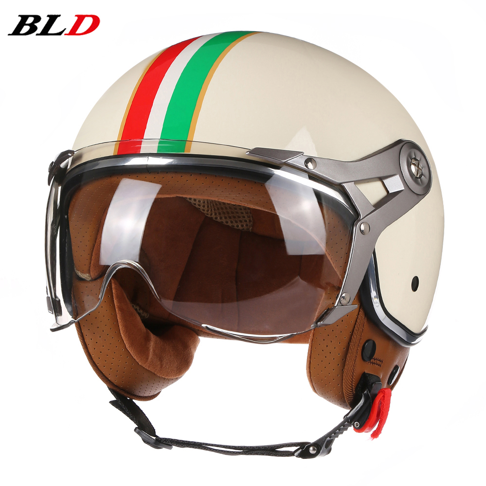 Vintage Open Face Retro Helmet - TT & COCASCOS helm sepeda motor