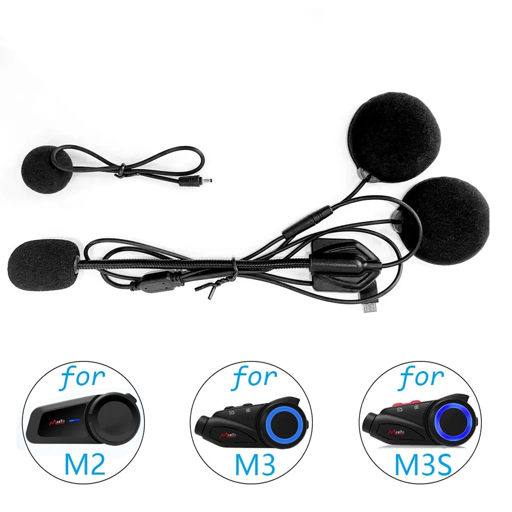 Full Face Motorcycle Helmet With Bluetooth - Untuk Aksesori Maxto M2 M3 M3S