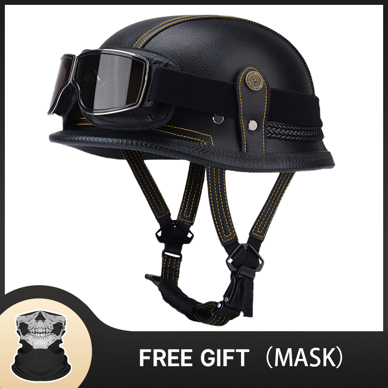 Vintage Open Face Retro Helmet - Helm Setengah Antik Jerman Helm Sepeda