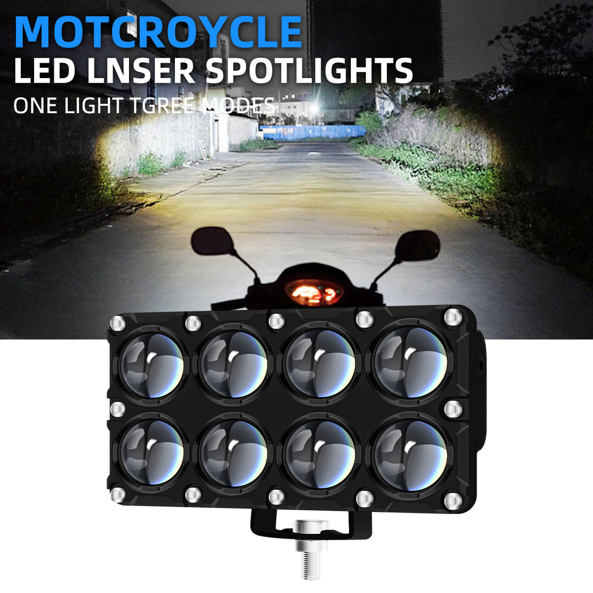 Universal Motorcycle Led Headlight Projector - Lampu Sorot Tambahan Sepeda Motor 6/8/10