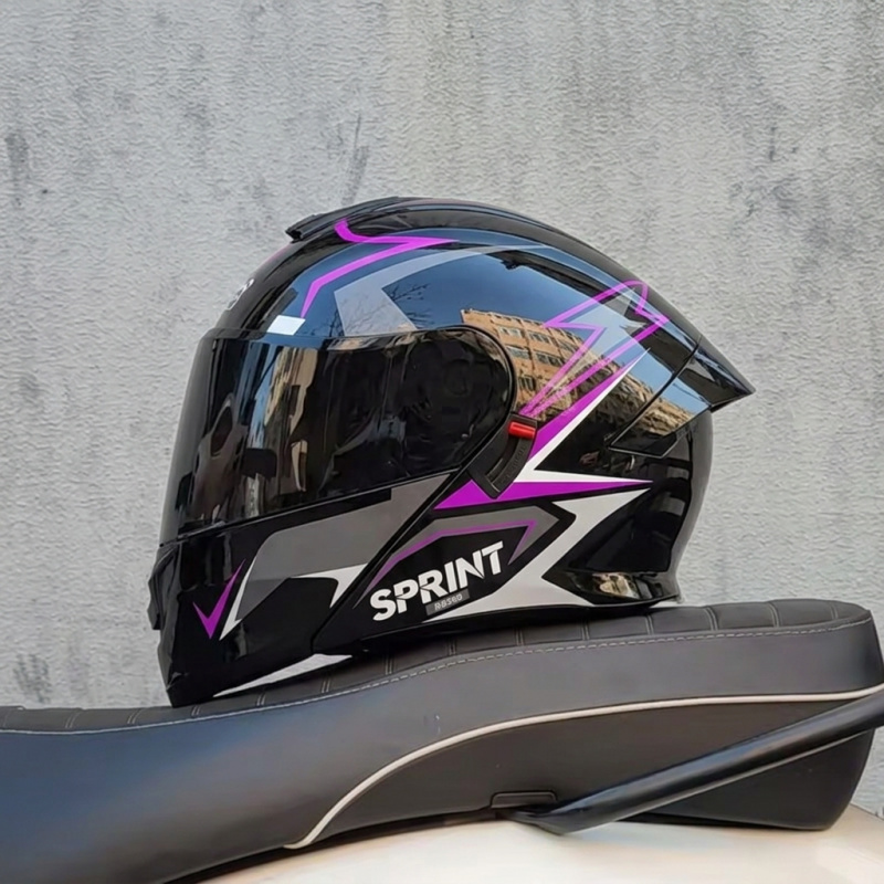 Modular Flip Up Motorcycle Helmet Dot Approved - Helm Motor Modular Flip Up Full