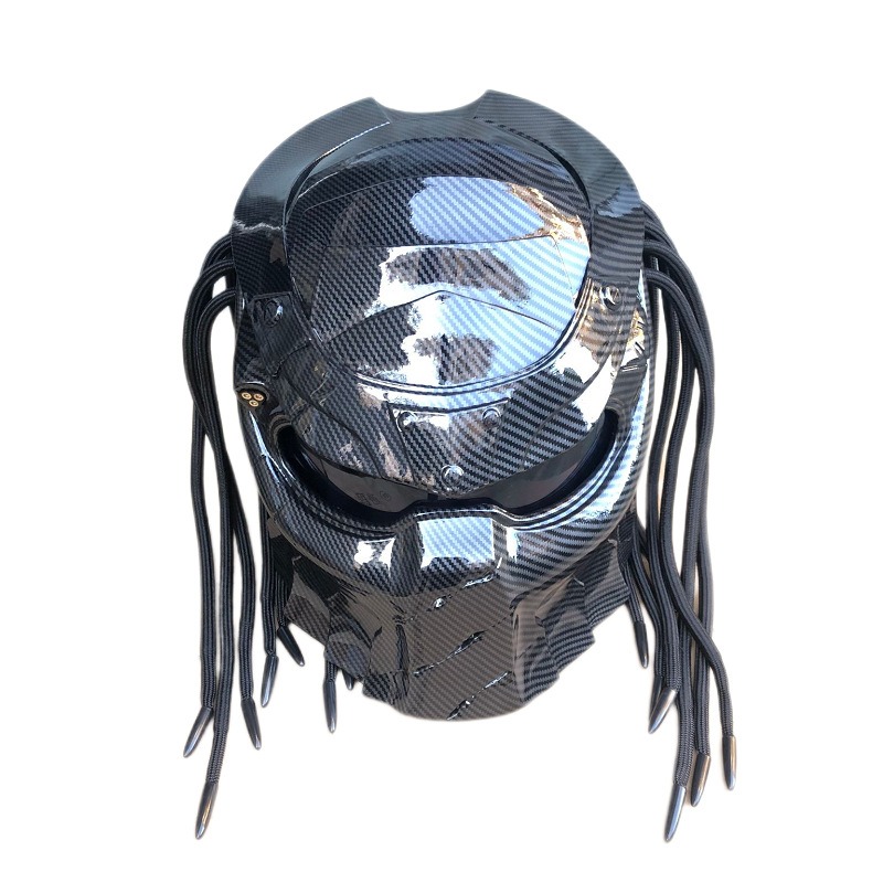 Custom Predator Motorcycle Helmet - Helm Motor Full Face Airo New