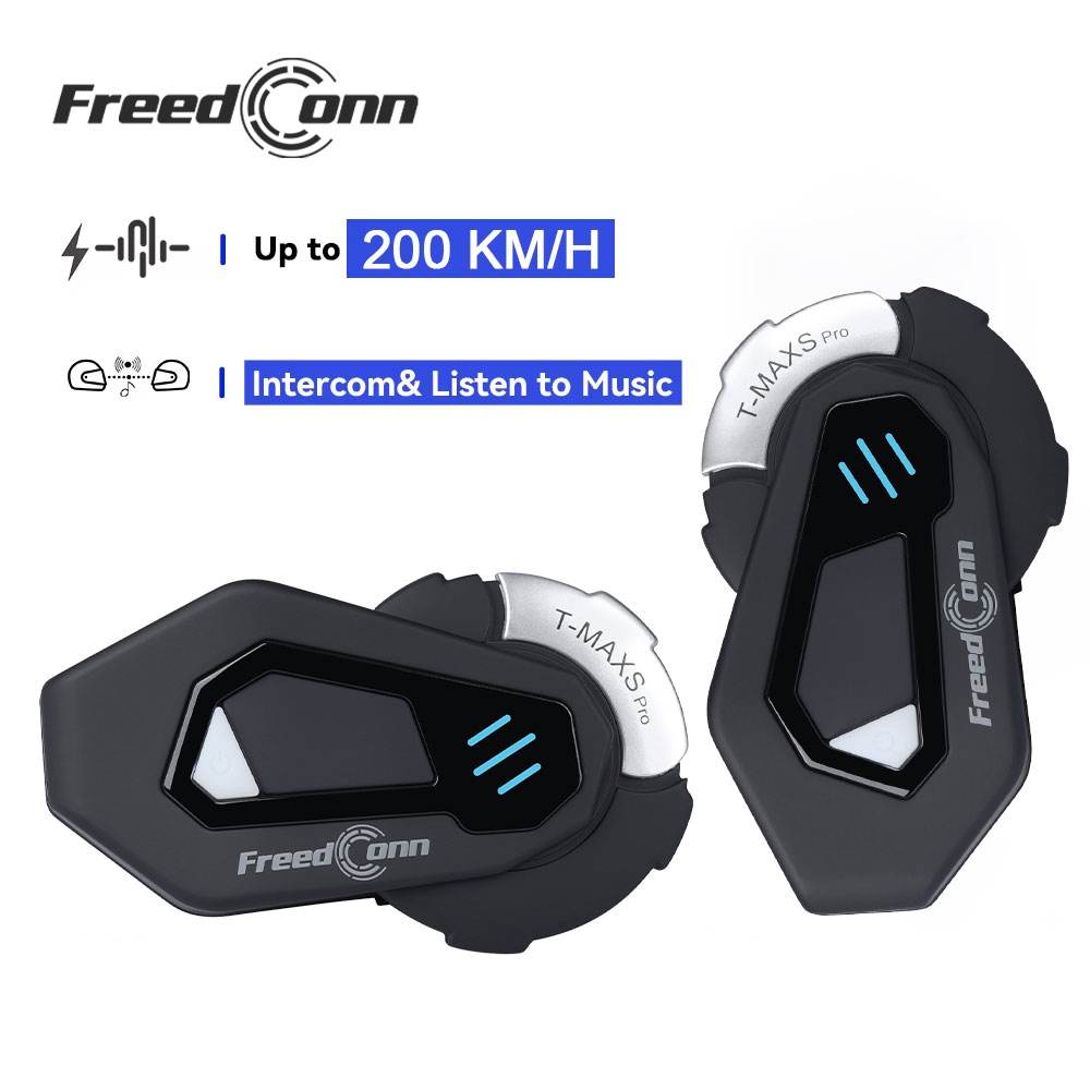 Universal Motorcycle Helmet Intercom Headset - FreedConn T MAX S PRO Interkom