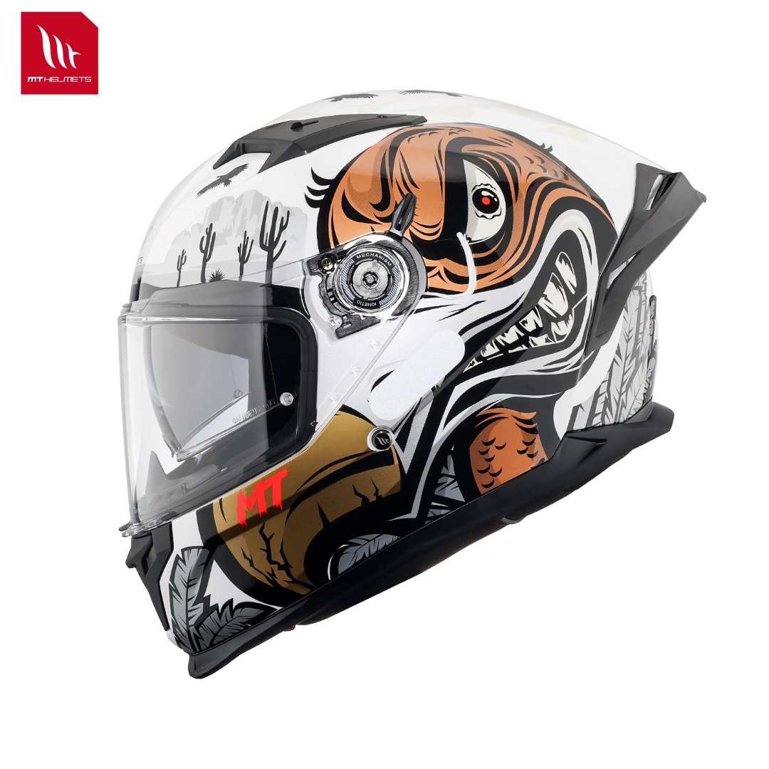 Dual Visor Motorcycle Racing Helmet - Helm Sepeda Motor Baru Sharp 5