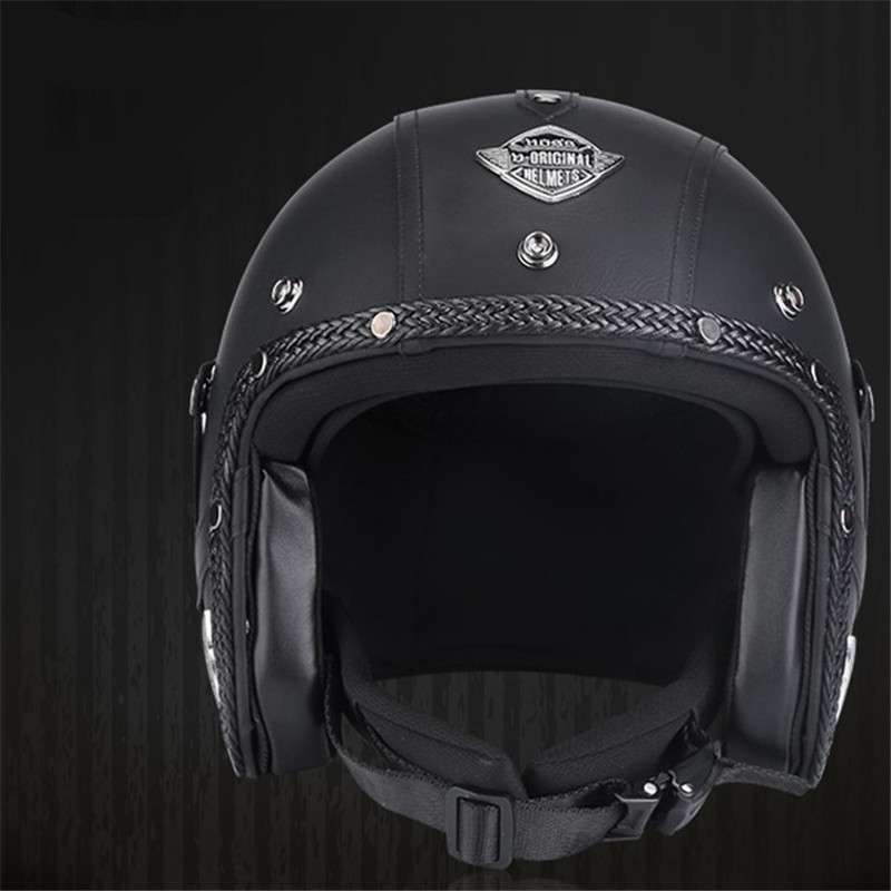 Vintage Open Face Retro Helmet - Helm Keluaran Baru Helm 3/4 Wajah
