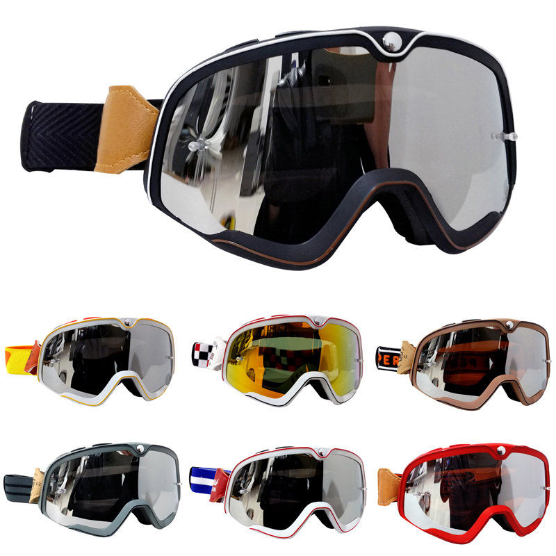 Off Road Motocross Helmet Goggles Set - Kacamata Motocross Retro MX Off Road