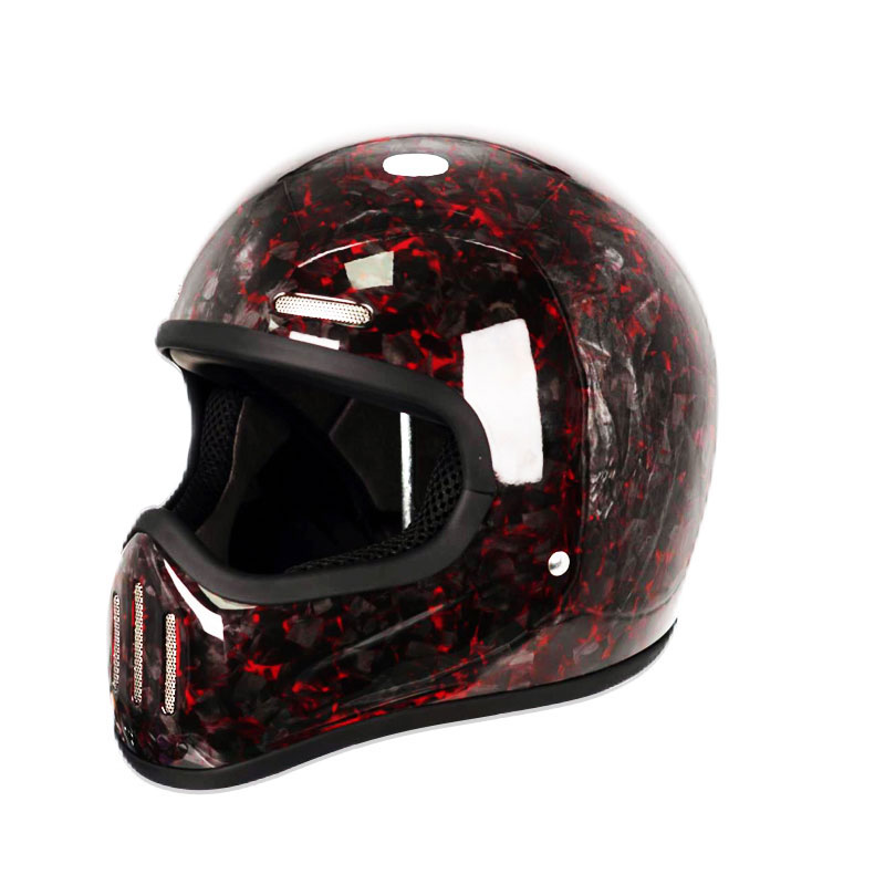 Helm wajah penuh serat karbon  - Carbon Fiber Lightweight Motorcycle Helmet ulasan dan harga