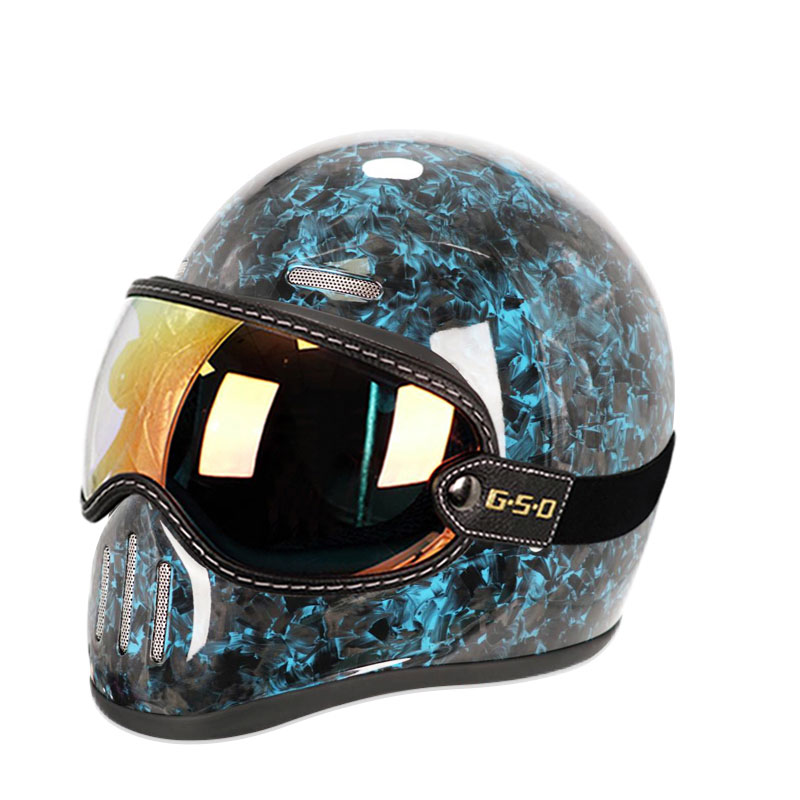 Helm wajah penuh serat karbon  - Carbon Fiber Lightweight Motorcycle Helmet ulasan dan harga