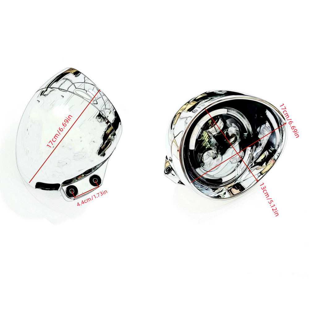 Lampu Depan LED 5.75' Sepeda M - Universal Motorcycle Led Headlight Projector ulasan dan harga