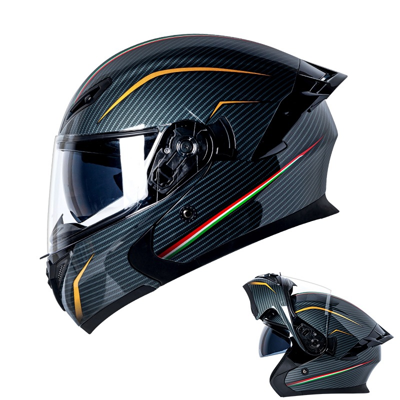 Helm Motor DOT Approved, Doubl - Modular Flip Up Motorcycle Helmet Dot Approved ulasan dan harga