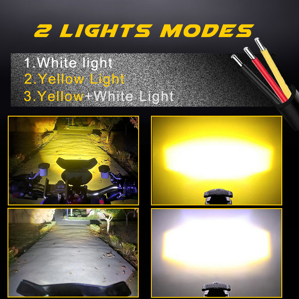 Lampu depan Led tambahan untuk - Universal Motorcycle Led Headlight Projector ulasan dan harga