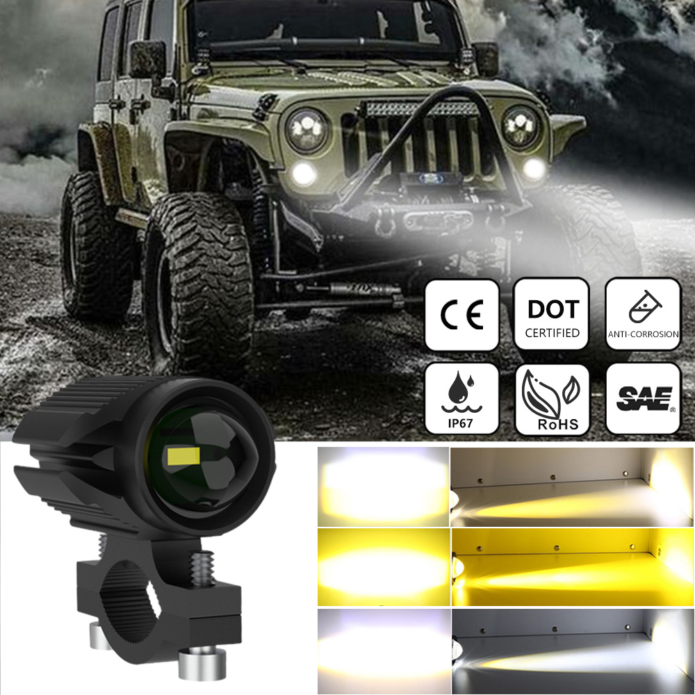 Lampu depan Led tambahan untuk - Universal Motorcycle Led Headlight Projector ulasan dan harga