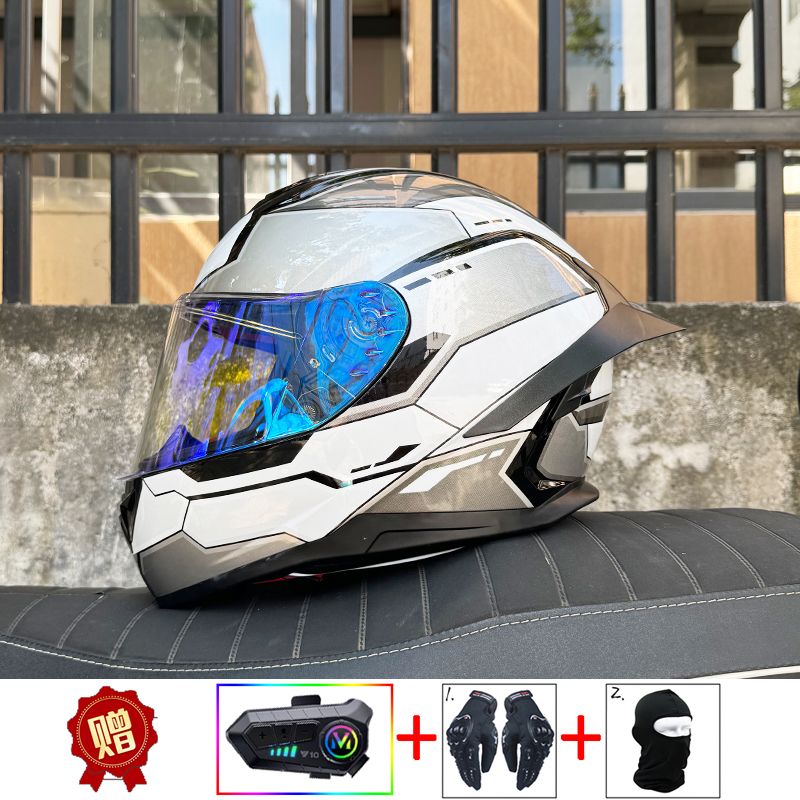 ORZ Helm Sepeda Motor Bluetoot - Full Face Motorcycle Helmet With Bluetooth ulasan dan harga