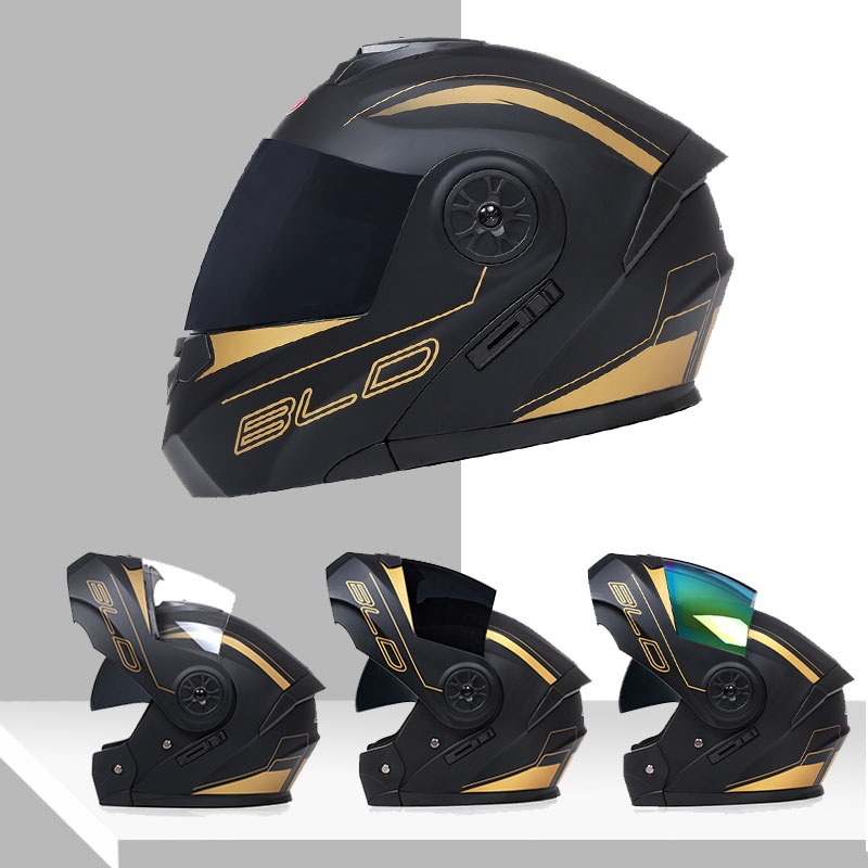 Helm Modular Lensa Ganda Model - Dual Visor Motorcycle Racing Helmet ulasan dan harga
