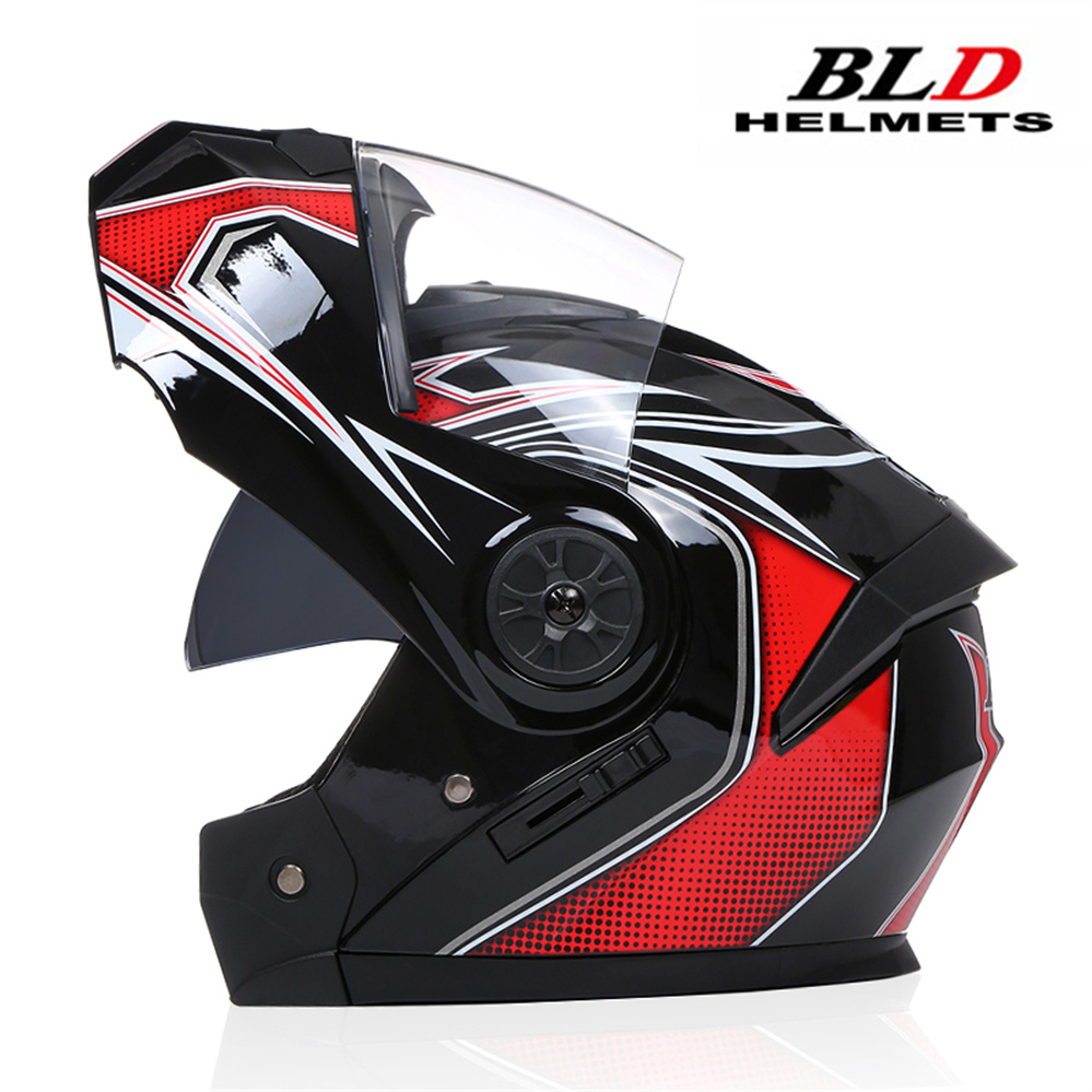 Helm Modular Lensa Ganda Model - Dual Visor Motorcycle Racing Helmet ulasan dan harga