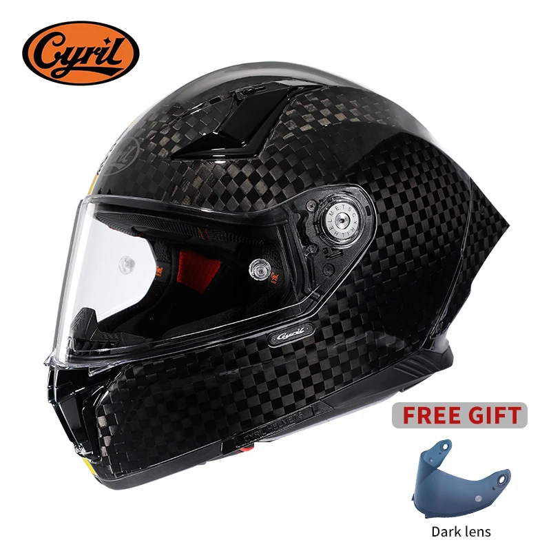 Helm sepeda motor serat karbon - Carbon Fiber Lightweight Motorcycle Helmet ulasan dan harga
