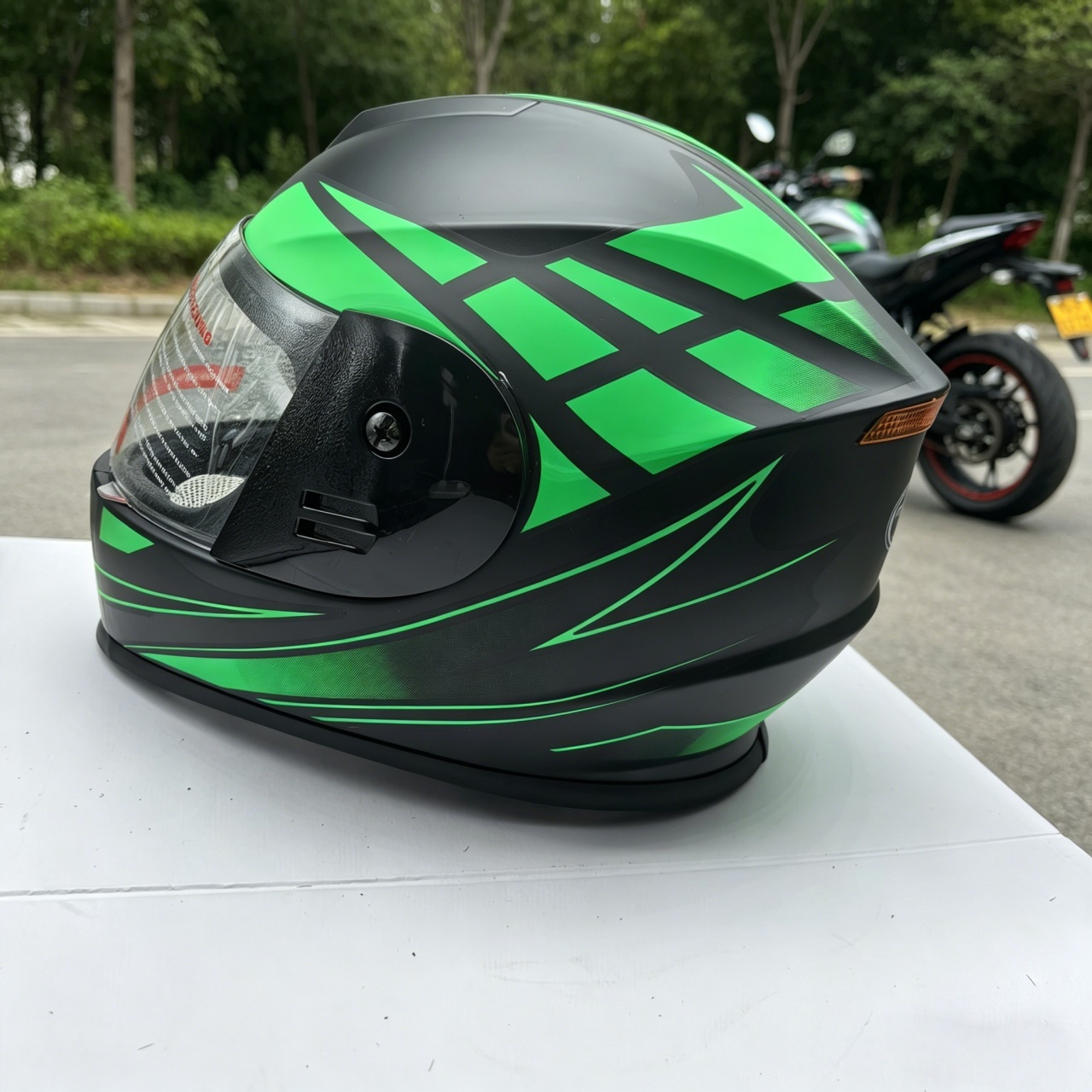 Helm Sepeda Motor Full Face Pr - Dual Visor Motorcycle Racing Helmet ulasan dan harga