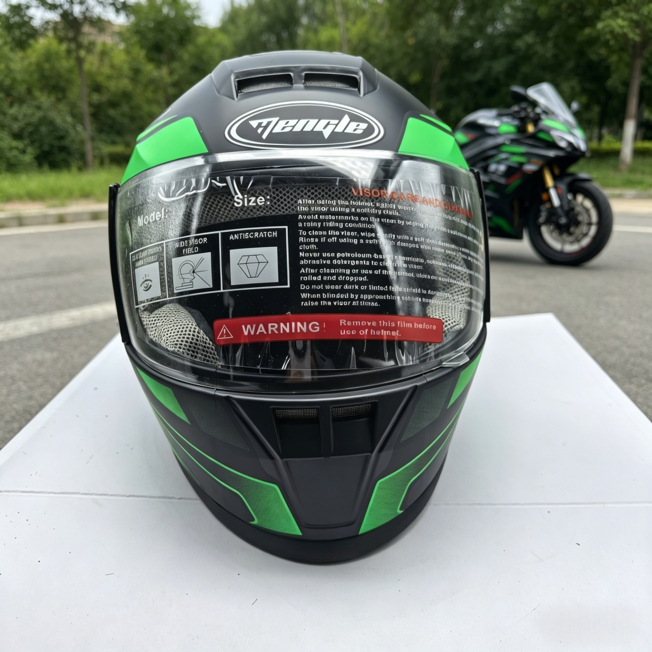 Helm Sepeda Motor Full Face Pr - Dual Visor Motorcycle Racing Helmet ulasan dan harga