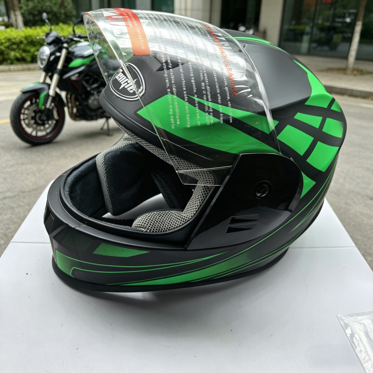 Helm Sepeda Motor Full Face Pr - Dual Visor Motorcycle Racing Helmet ulasan dan harga