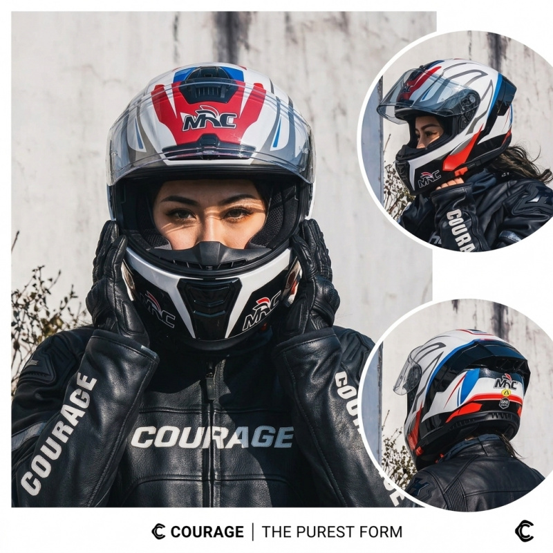 Helm Motor Full Face Modular 2 - Dual Visor Motorcycle Racing Helmet ulasan dan harga