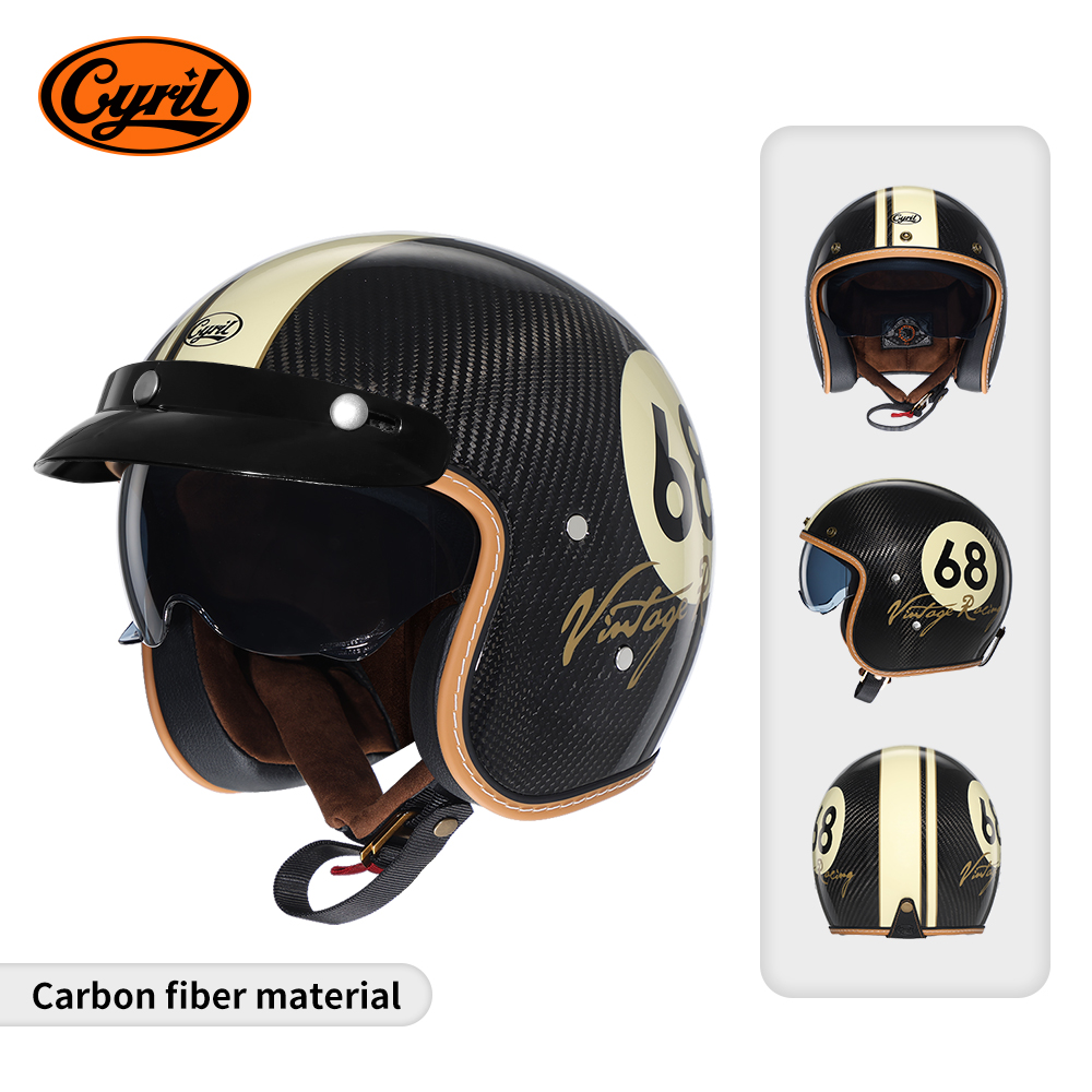 Helm Sepeda Motor Ringan Serat - Carbon Fiber Lightweight Motorcycle Helmet ulasan dan harga