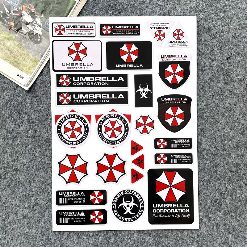 Stiker Peringatan Payung Resid - Motorcycle Helmets ulasan dan harga