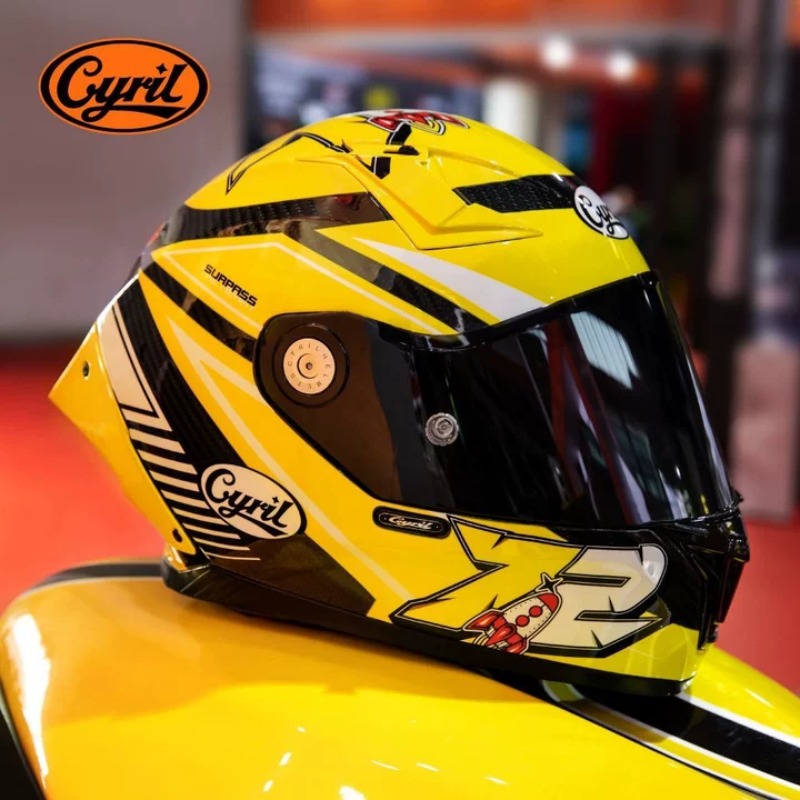 CYRIL Helm Sepeda Motor Full F - Carbon Fiber Lightweight Motorcycle Helmet ulasan dan harga