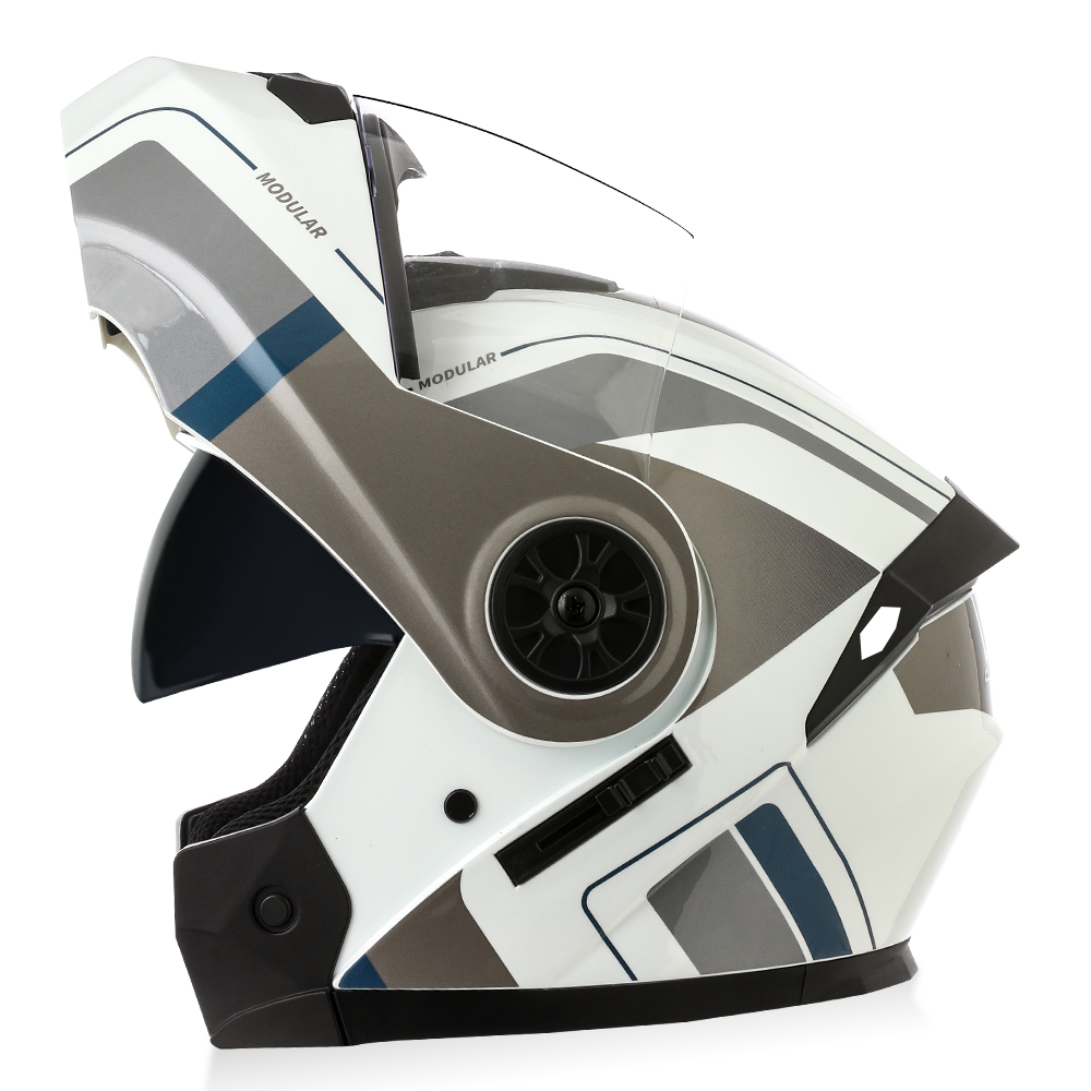 Helm Balap Motor Flip Up Berku - Modular Flip Up Motorcycle Helmet Dot Approved ulasan dan harga
