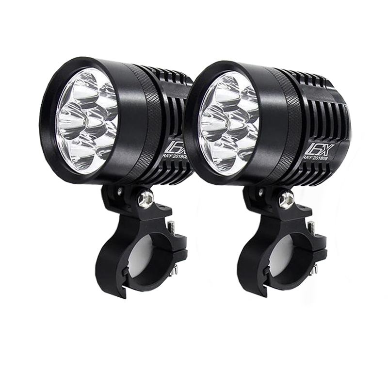 2 Buah Lampu Depan Universal L - Universal Motorcycle Led Headlight Projector ulasan dan harga