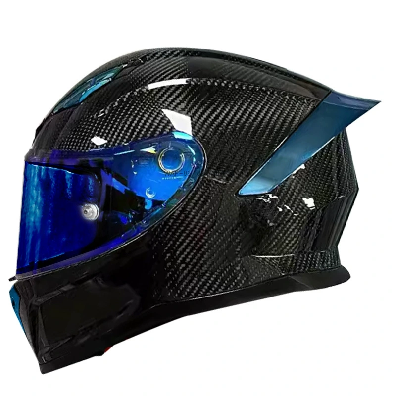 Helm Sepeda Motor Serat Karbon - Carbon Fiber Lightweight Motorcycle Helmet ulasan dan harga