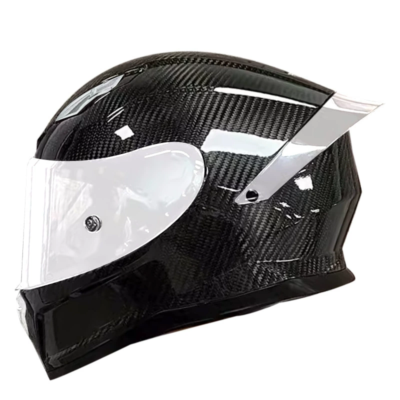 Helm Sepeda Motor Serat Karbon - Carbon Fiber Lightweight Motorcycle Helmet ulasan dan harga