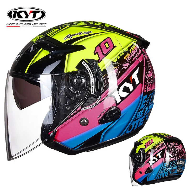 KYT helm sepeda motor Jet Vint - Vintage Open Face Retro Helmet ulasan dan harga
