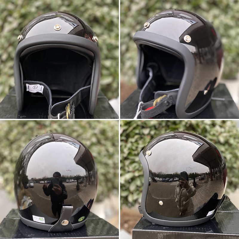 Helm Sepeda Motor TT&COCASCOS  - Vintage Open Face Retro Helmet ulasan dan harga