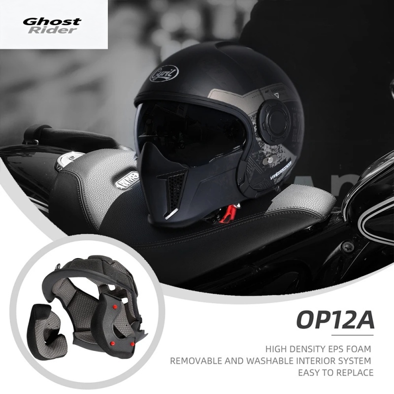 Helm Sepeda Motor Modular OP12 - Quick Release Buckle Motorcycle Helmet ulasan dan harga