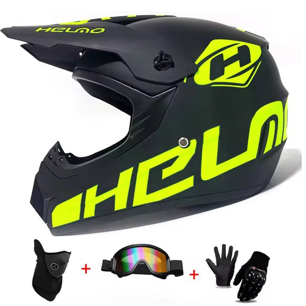 Set helm Motocross dan Off-Roa - Off Road Motocross Helmet Goggles Set ulasan dan harga