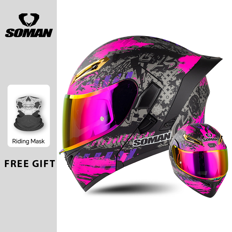 Helm Motor Unisex DOT Approved - Modular Flip Up Motorcycle Helmet Dot Approved ulasan dan harga