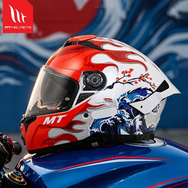 Helm Balap Motor Full Face NEW - Dual Visor Motorcycle Racing Helmet ulasan dan harga