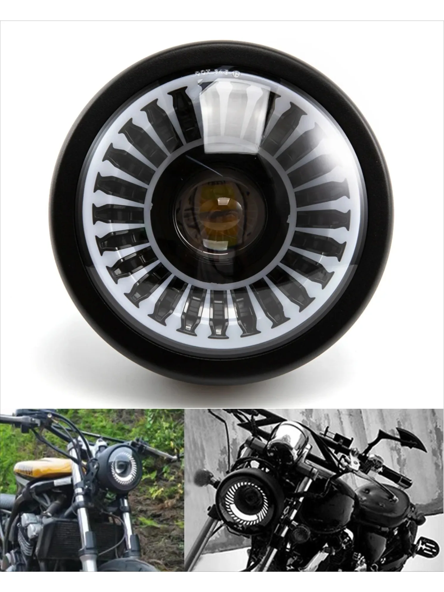 Lampu Depan LED Universal Sepe - Universal Motorcycle Led Headlight Projector ulasan dan harga
