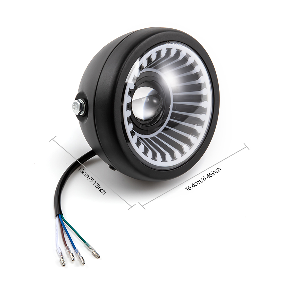 Lampu Depan LED Universal Sepe - Universal Motorcycle Led Headlight Projector ulasan dan harga