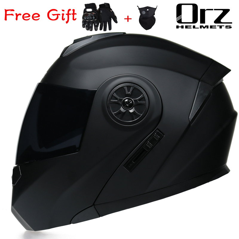 Helm Motor Modular Flip ORZ-16 - Modular Flip Up Motorcycle Helmet Dot Approved ulasan dan harga