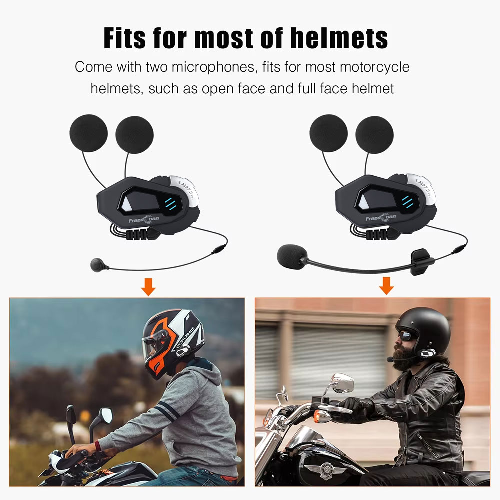 FreedConn T MAX S PRO Interkom - Universal Motorcycle Helmet Intercom Headset ulasan dan harga