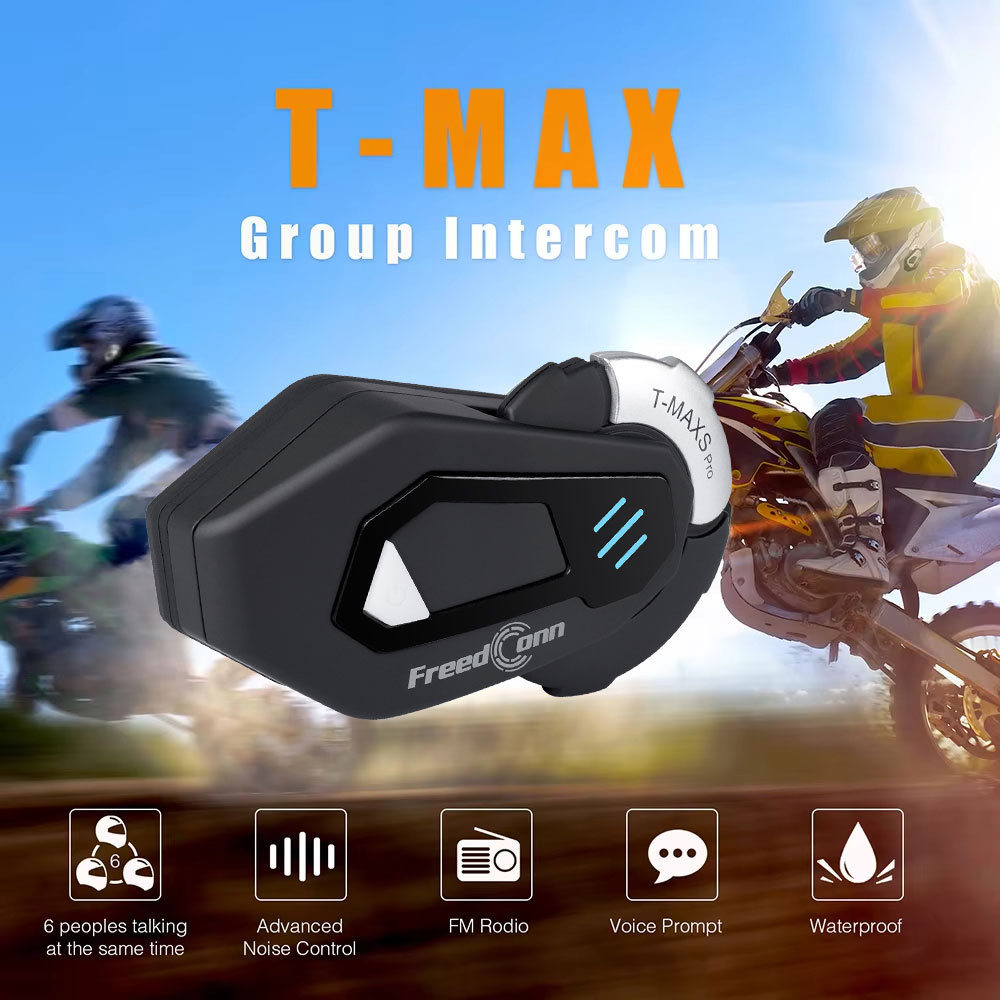 FreedConn T MAX S PRO Interkom - Universal Motorcycle Helmet Intercom Headset ulasan dan harga