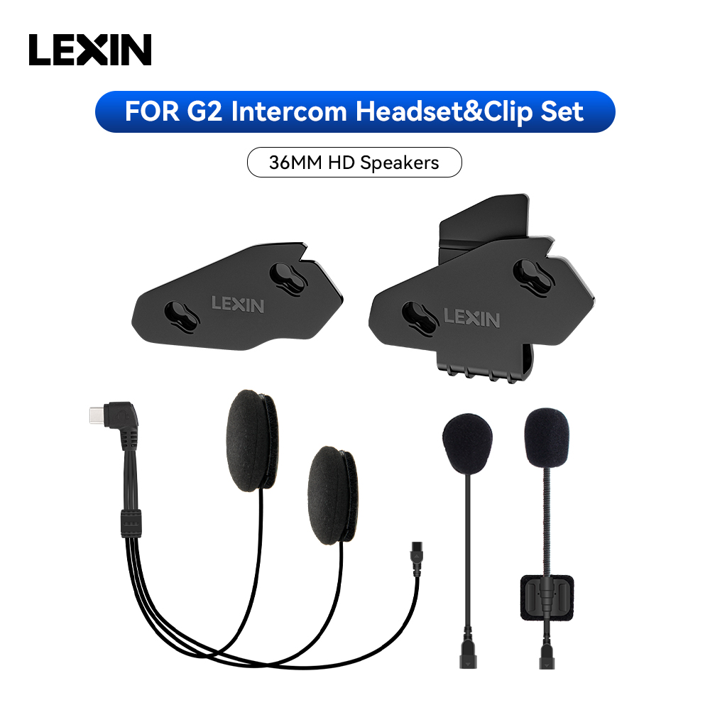 LEXIN-G2 Headset Interkom Sepe - Universal Motorcycle Helmet Intercom Headset ulasan dan harga