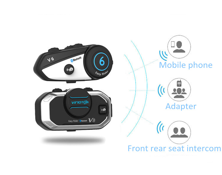 Vimoto V8 Headset Helm Sepeda  - Full Face Motorcycle Helmet With Bluetooth ulasan dan harga