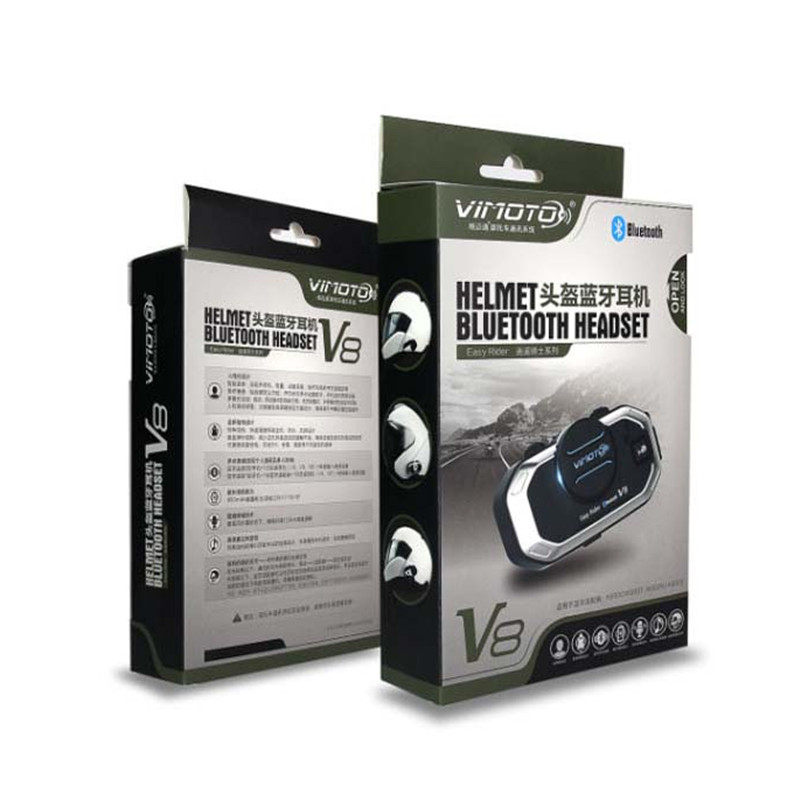 Vimoto V8 Headset Helm Sepeda  - Full Face Motorcycle Helmet With Bluetooth ulasan dan harga