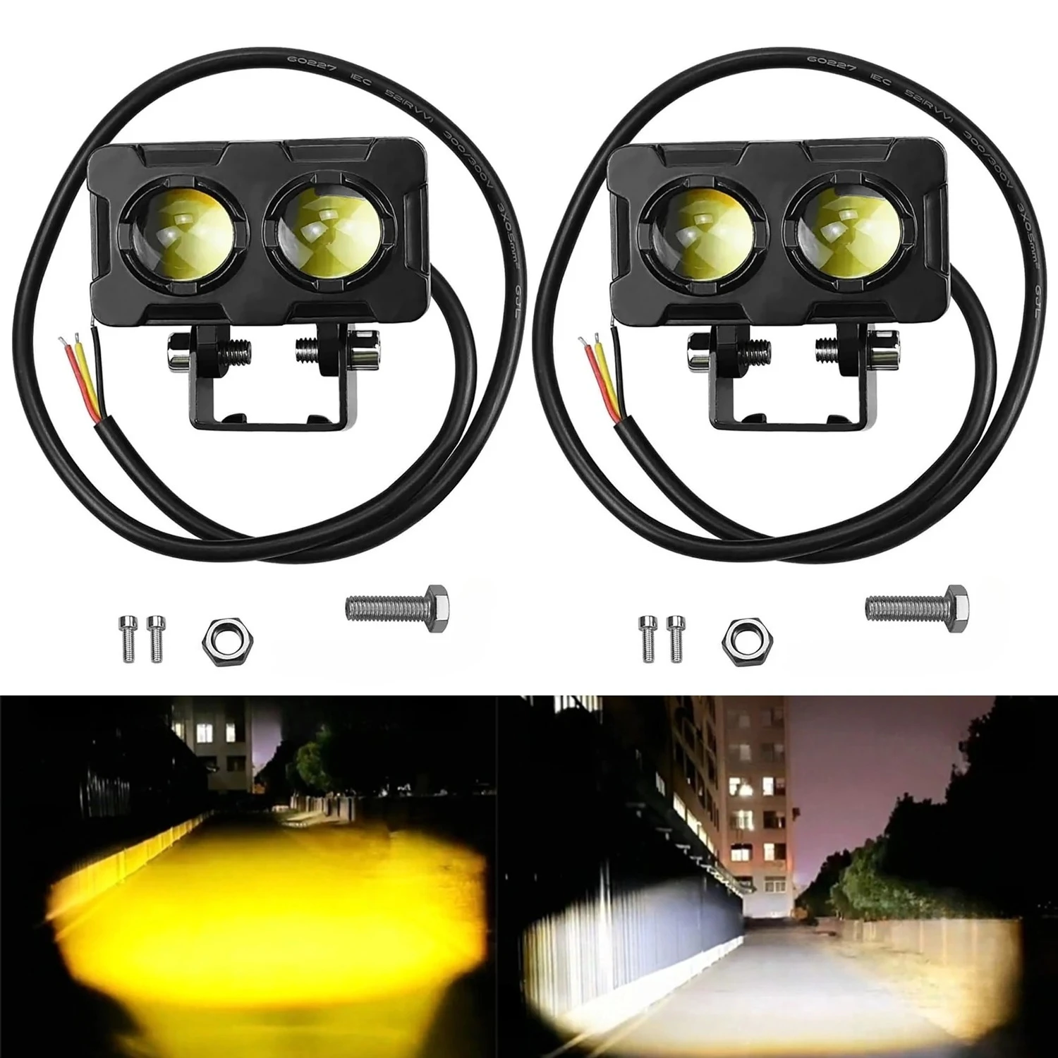1/2 Buah Lampu Kabut LED Seped - Atv Parts ulasan dan harga